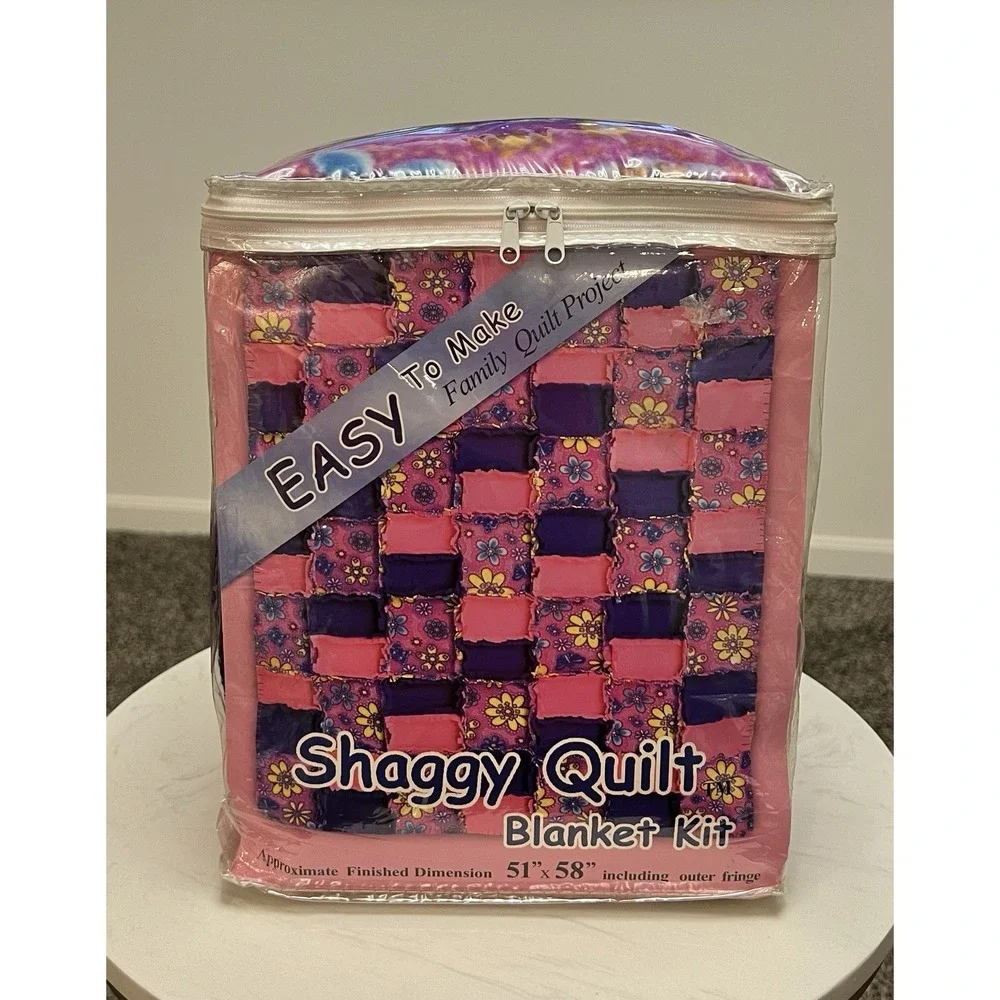Vintage Shaggy Blanket Quilt Kit 51